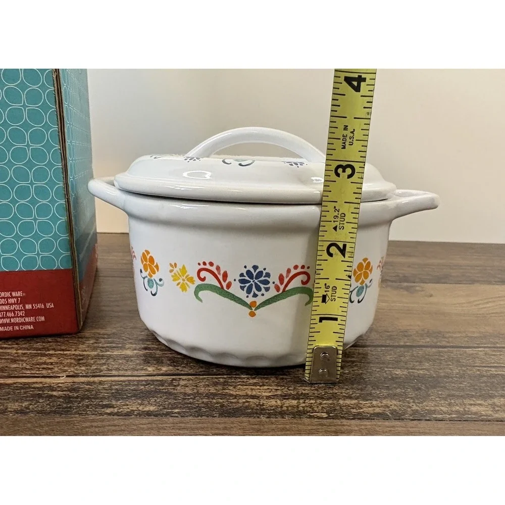 Nordic Ware Ceramic Mini Cocottes 2 Piece Set 13.5 Oz